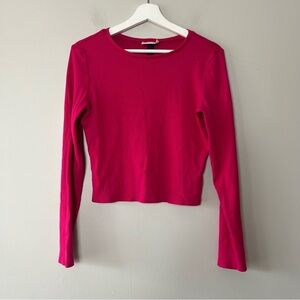Universal Thread Hot Pink Cropped Sweater Large